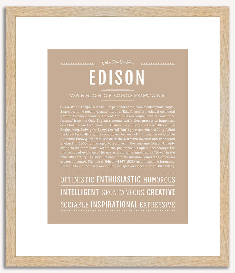 Edison | Name Art Print