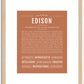 Edison | Name Art Print