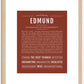 Edmund | Name Art Print