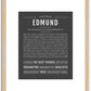 Edmund | Name Art Print