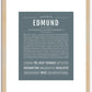 Edmund | Name Art Print