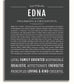 Edna Personalized Name Meaning Art Prints – Name Stories