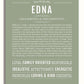 Edna | Name Art Print – Name Stories