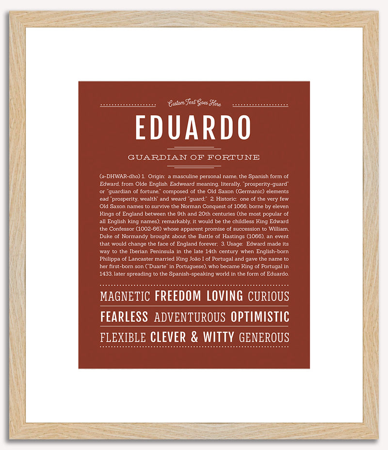 Eduardo | Name Art Print