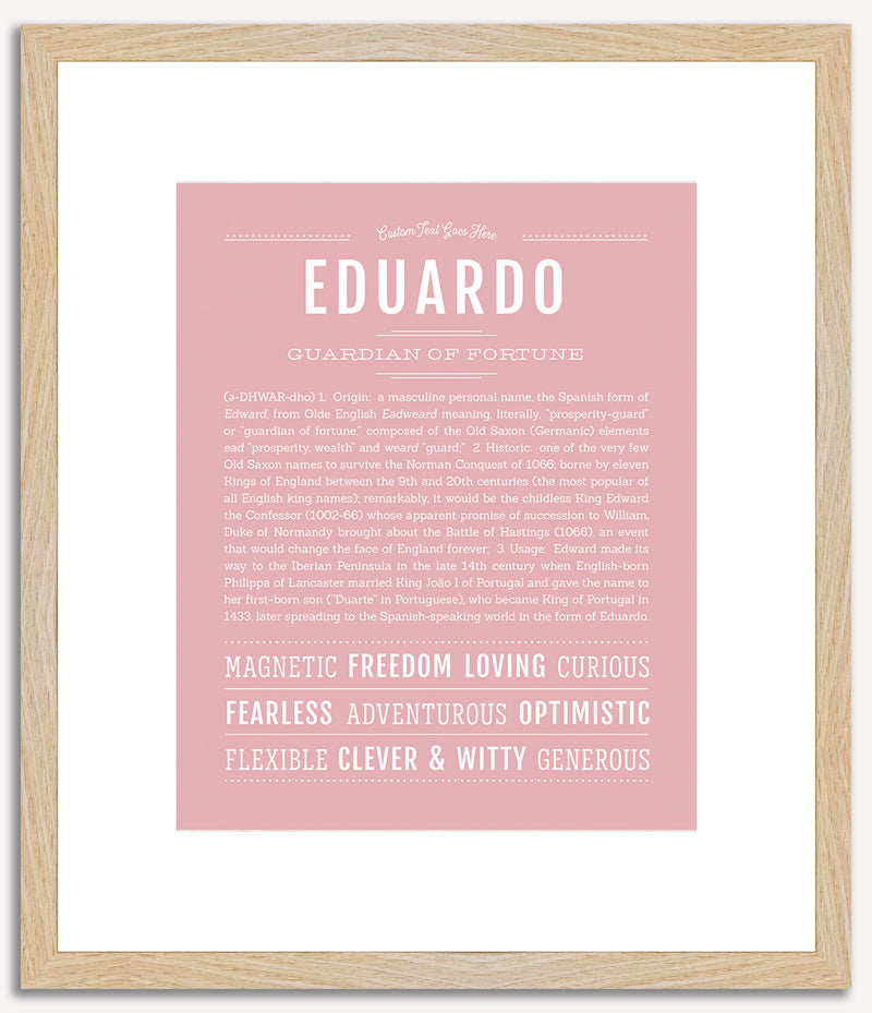 Eduardo | Name Art Print