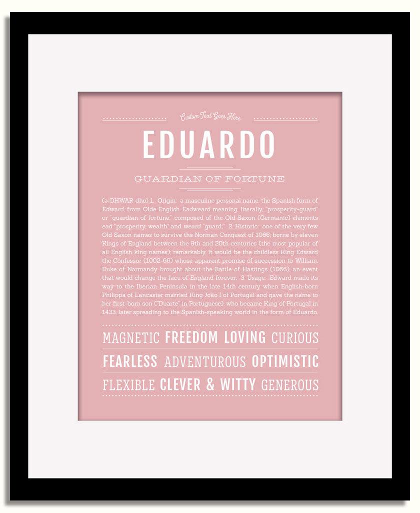 Frame Options | Dusty Rose | Black Frame, Matted