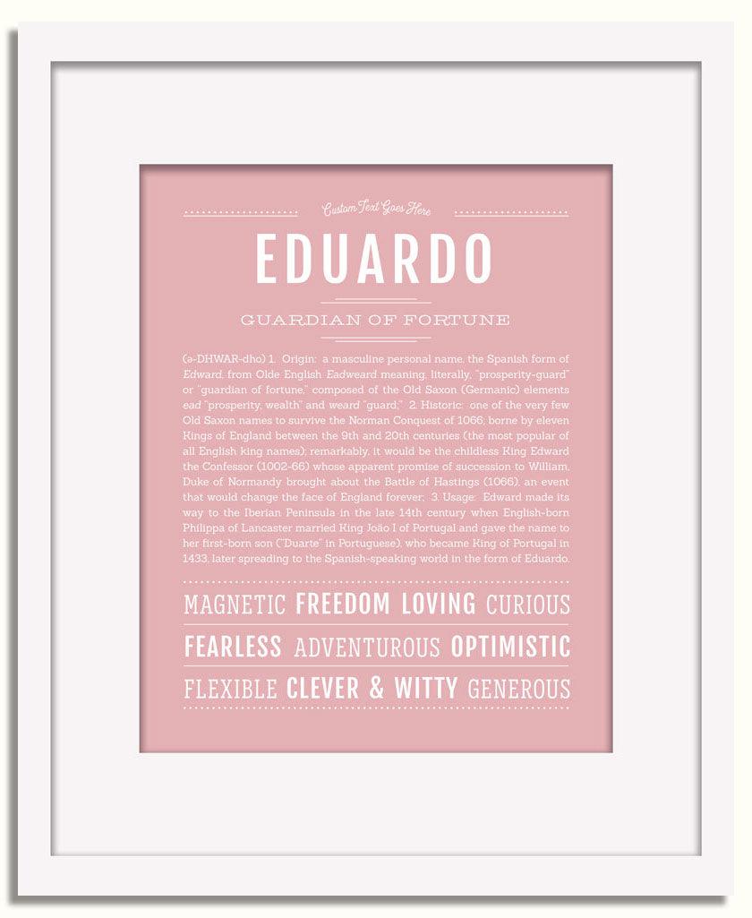 Frame Options | Dusty Rose | White Frame, Matted