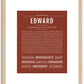 Edward | Name Art Print