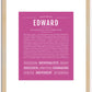 Edward | Name Art Print