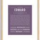 Edward | Name Art Print