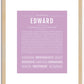 Edward | Name Art Print