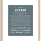 Edward | Name Art Print