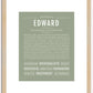 Edward | Name Art Print