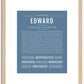 Edward | Name Art Print