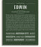 Edwin | Name Art Print – Name Stories