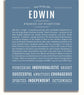 Edwin | Name Art Print – Name Stories