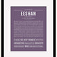 Frame Options | Deep Purple | Black Frame, Matted