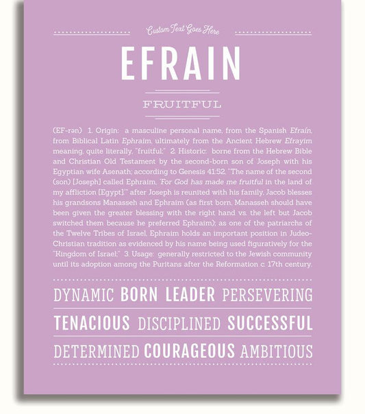 Frame Options | Lilac | No Frame