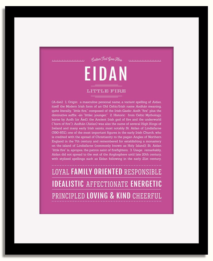 Frame Options | Dark Pink | Black Frame, Matted