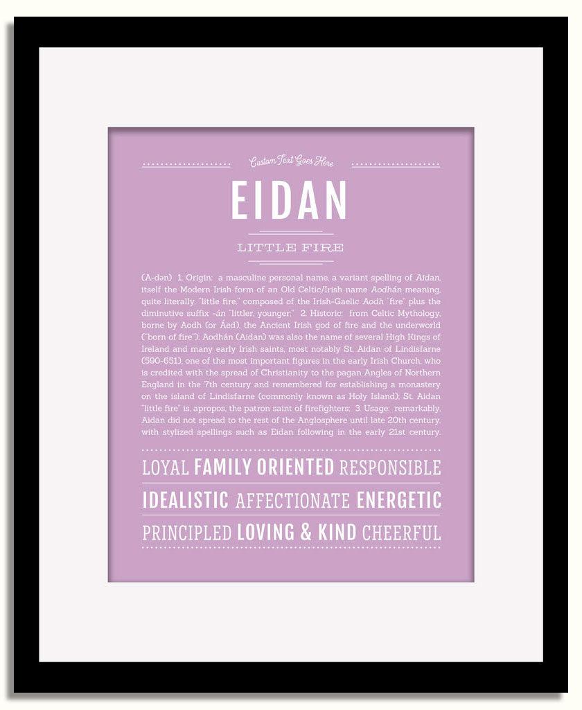 Frame Options | Lilac | Black Frame, Matted