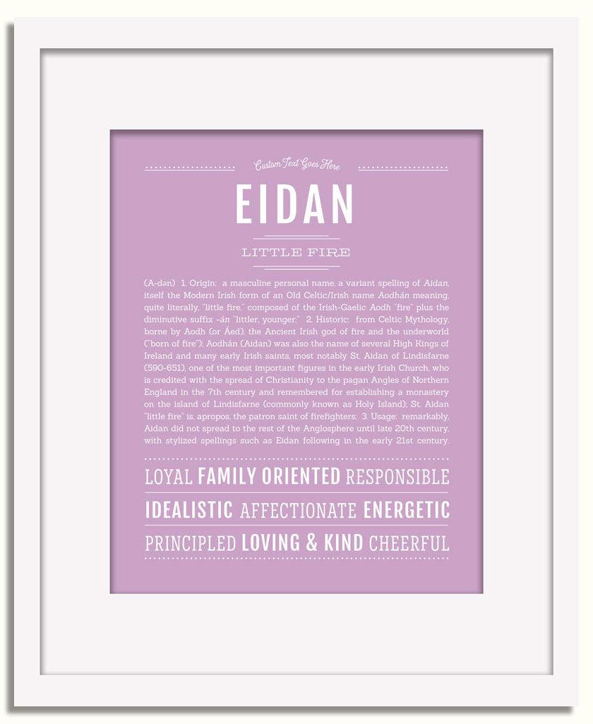 Frame Options | Lilac | White Frame, Matted