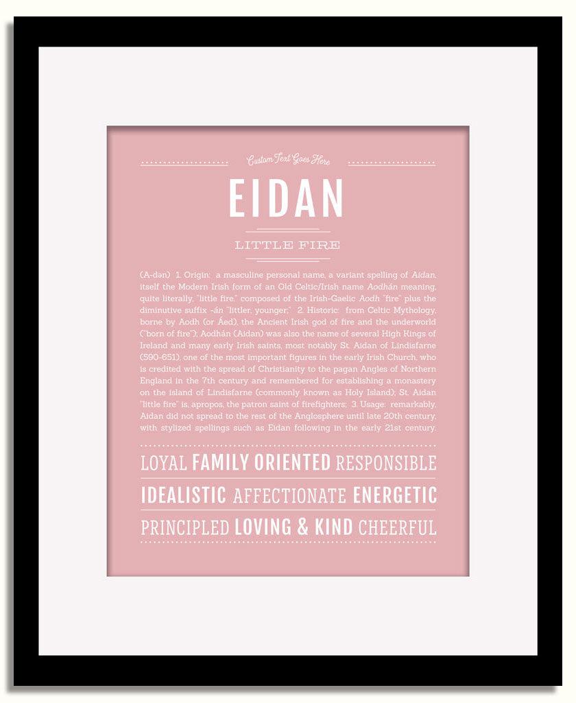 Frame Options | Dusty Rose | Black Frame, Matted