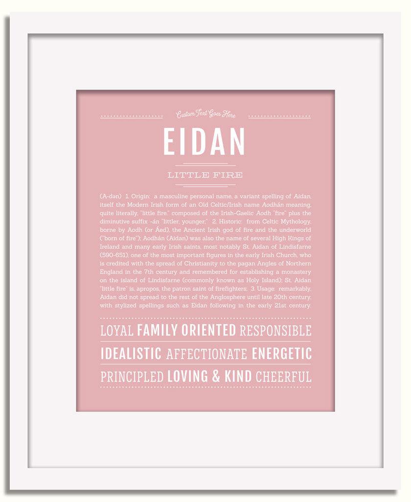 Frame Options | Dusty Rose | White Frame, Matted