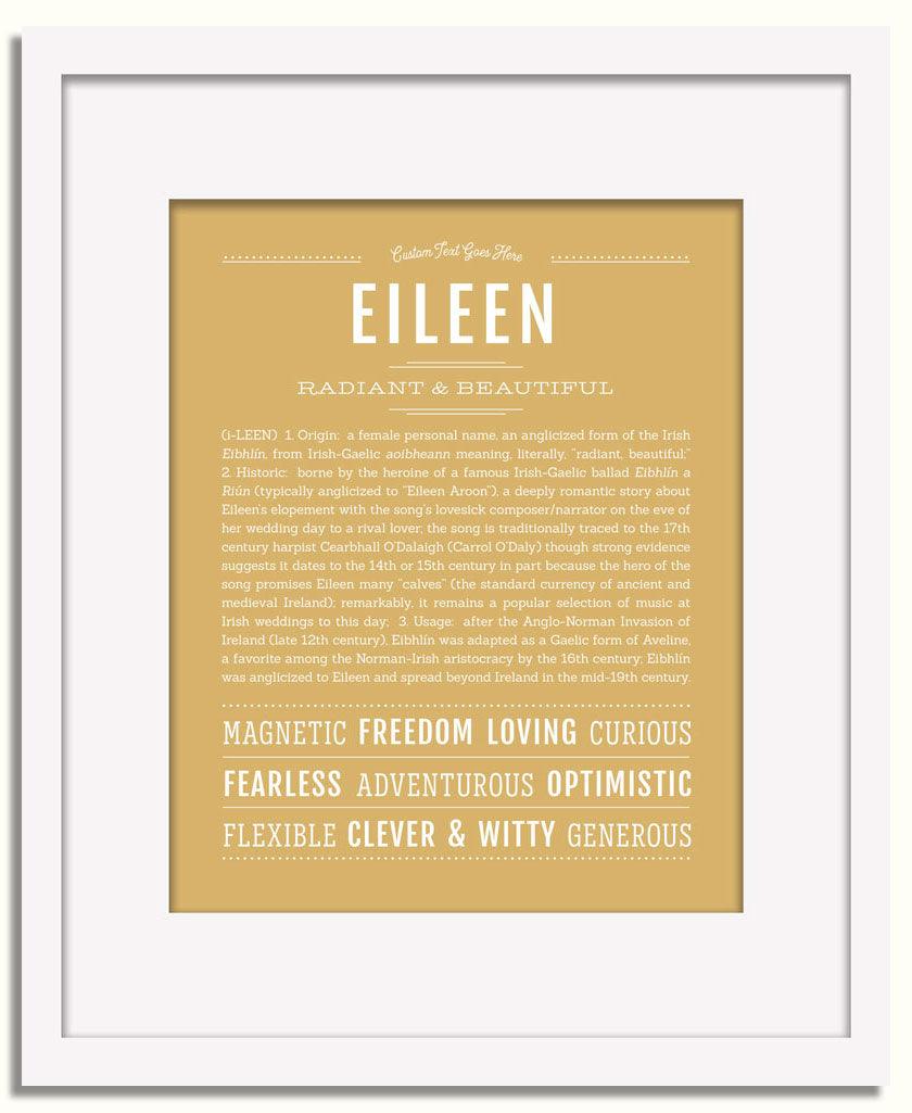 Frame Options | Matte Gold | White Frame, Matted