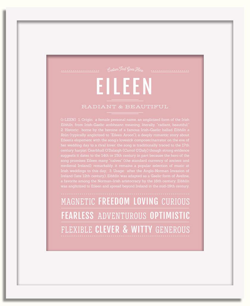 Frame Options | Dusty Rose | White Frame, Matted