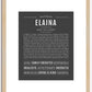 Elaina | Name Art Print