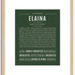 Elaina | Name Art Print