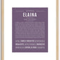 Elaina | Name Art Print