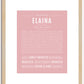 Elaina | Name Art Print