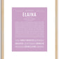 Elaina | Name Art Print