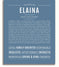 Elaina | Name Art Print – Name Stories