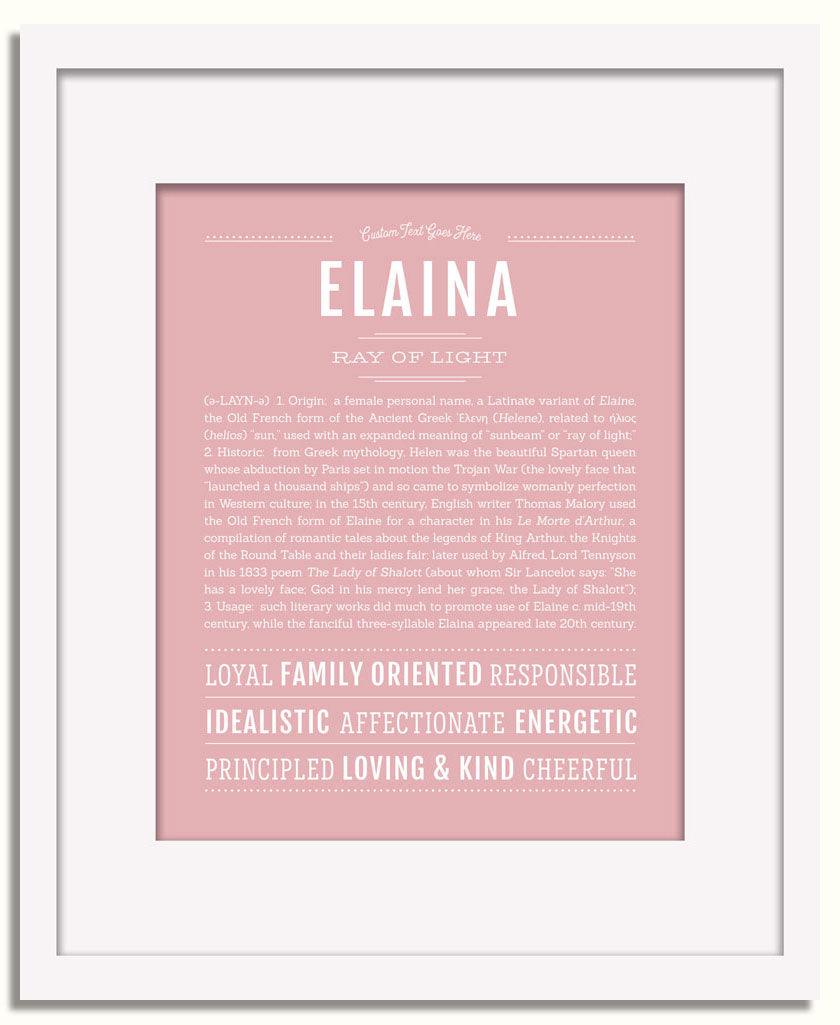 Frame Options | Dusty Rose | White Frame, Matted