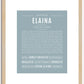 Elaina | Name Art Print