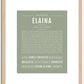 Elaina | Name Art Print