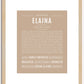 Elaina | Name Art Print