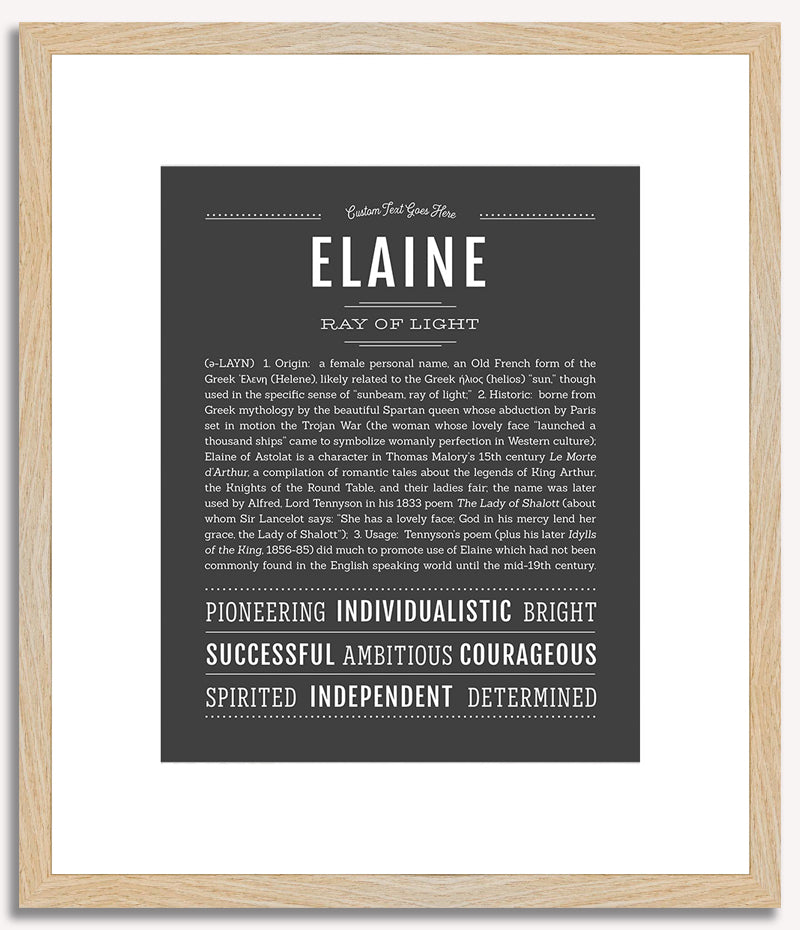 Elaine | Name Art Print