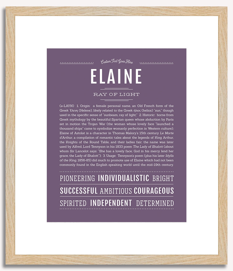 Elaine | Name Art Print