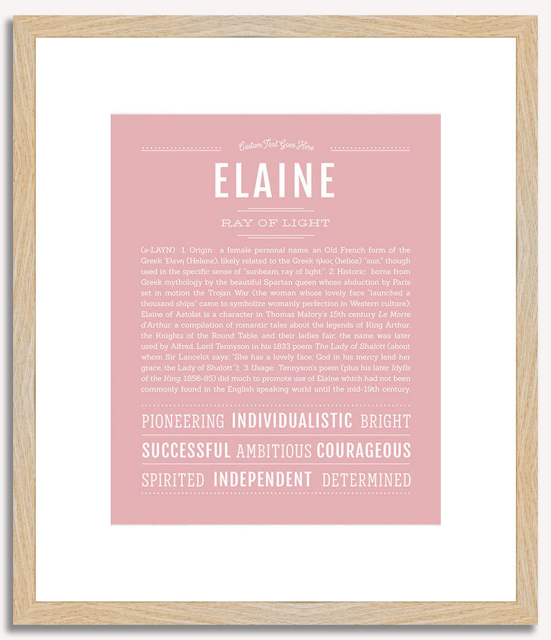 Elaine | Name Art Print