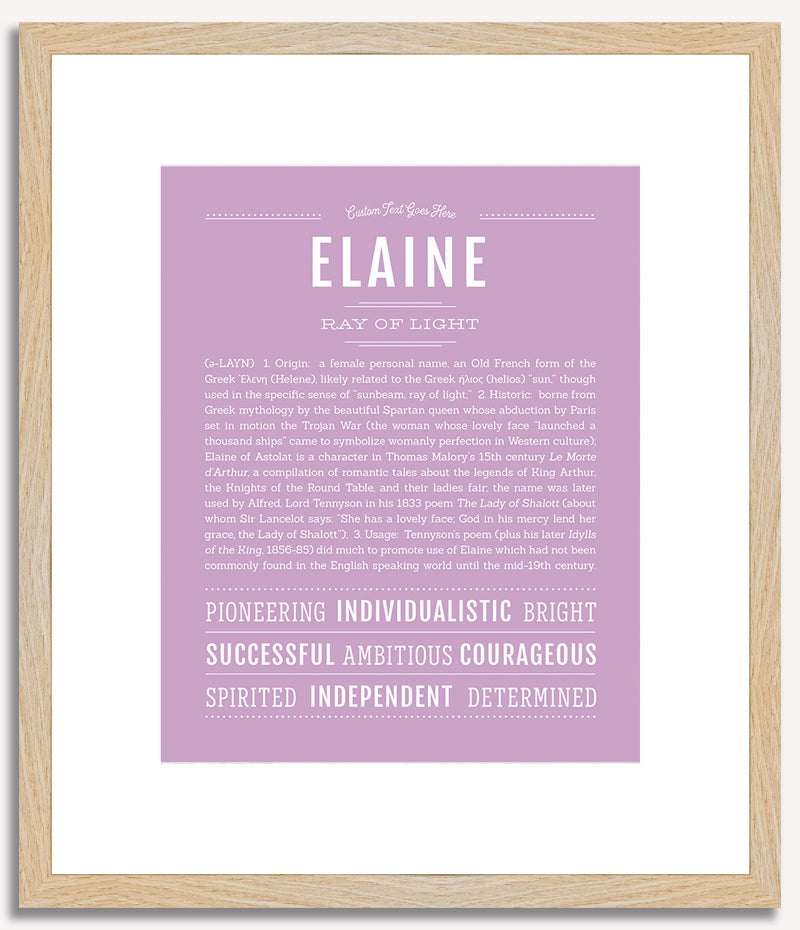 Elaine | Name Art Print