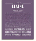 Elaine Personalized Name Meaning Art Prints – Name Stories