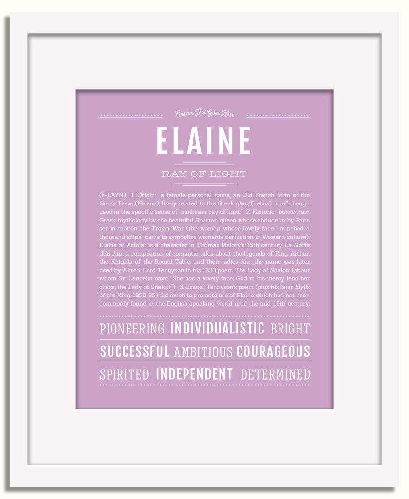 Frame Options | Lilac | White Frame, Matted