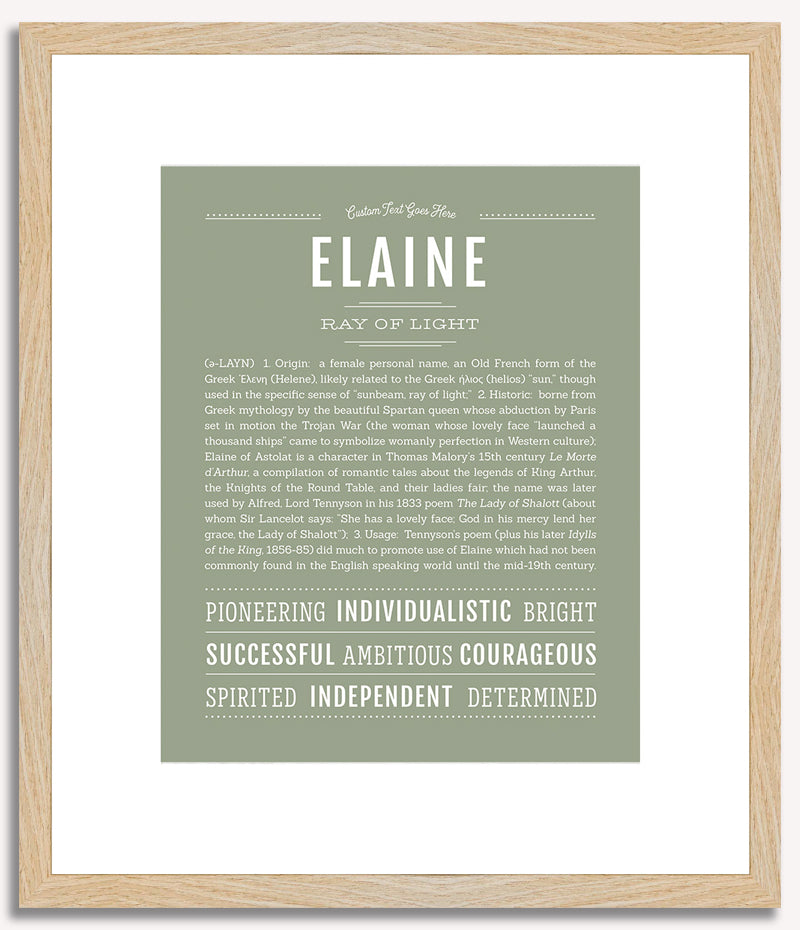 Elaine | Name Art Print