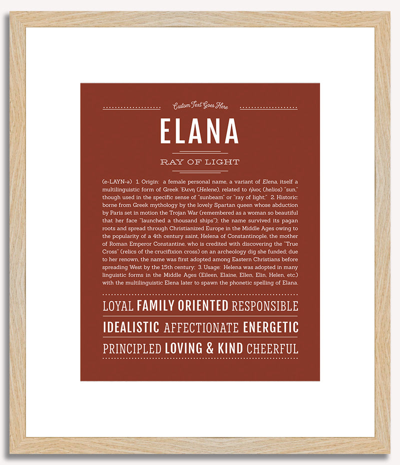 Elana | Name Art Print