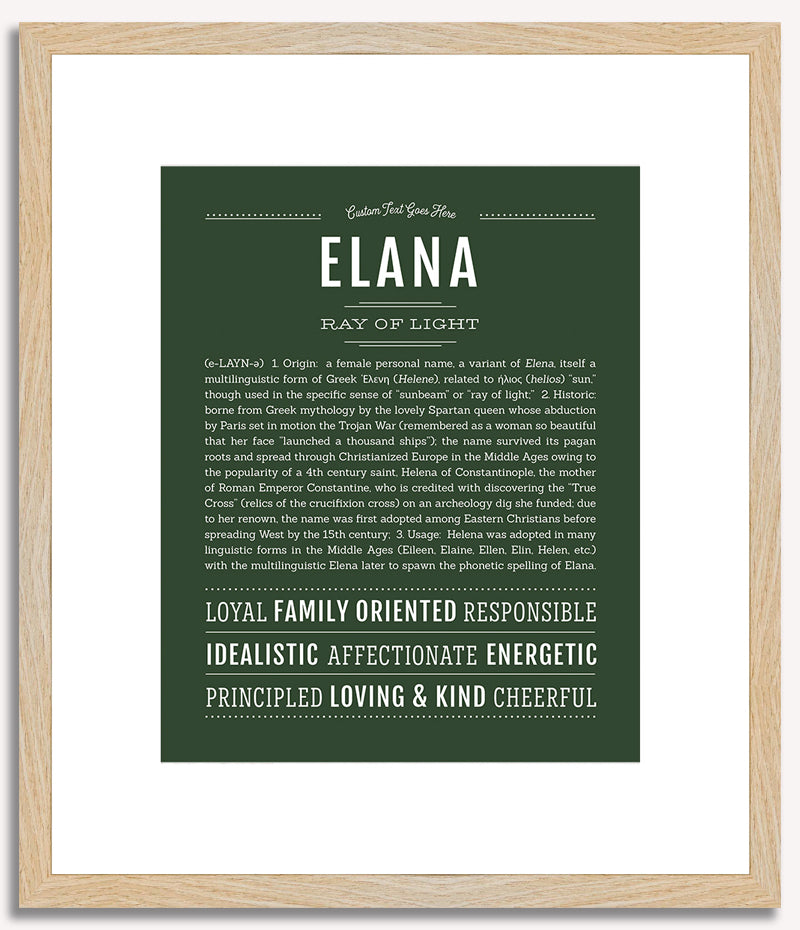 Elana | Name Art Print