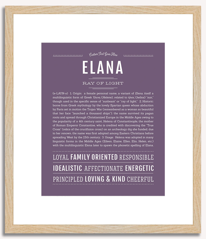 Elana | Name Art Print