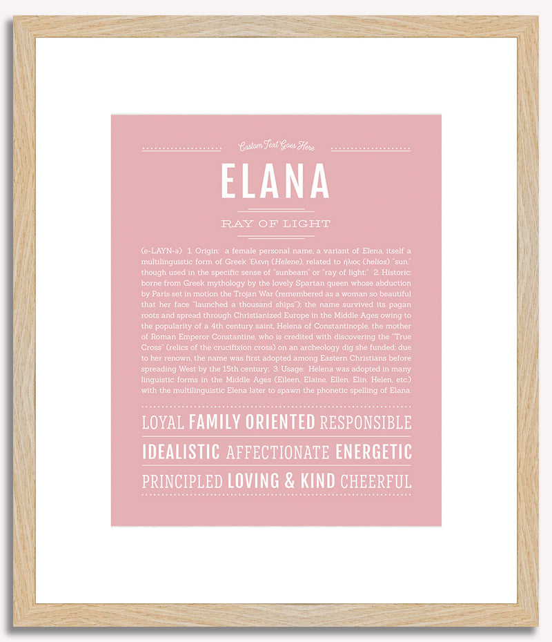 Elana | Name Art Print